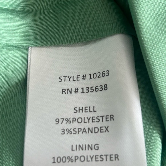 Hutch Women’s White Green Floral Satin Square Neck Tie Shoulder Midi Dress NWT 8 - Picture 11 of 12